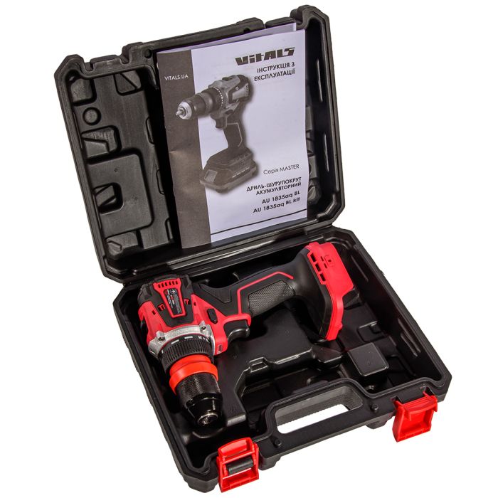 Дриль-шурупокрут акумуляторний Vitals Master AU 1835aq BL