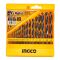 Набір свердел по металу 19 шт. 1–10 мм INGCO