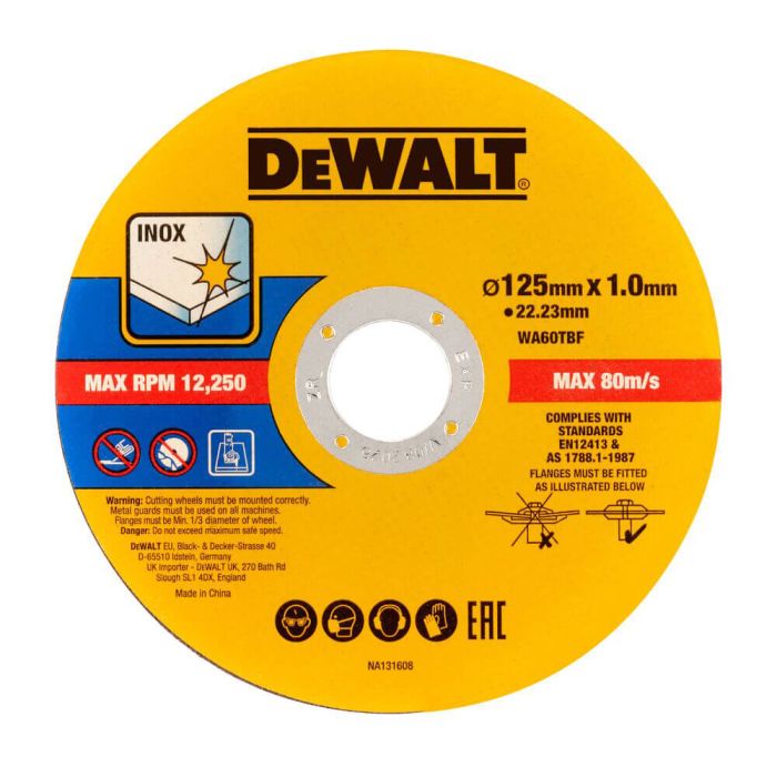 Набір кругів відрізних FASTCUT DeWALT DT20598
