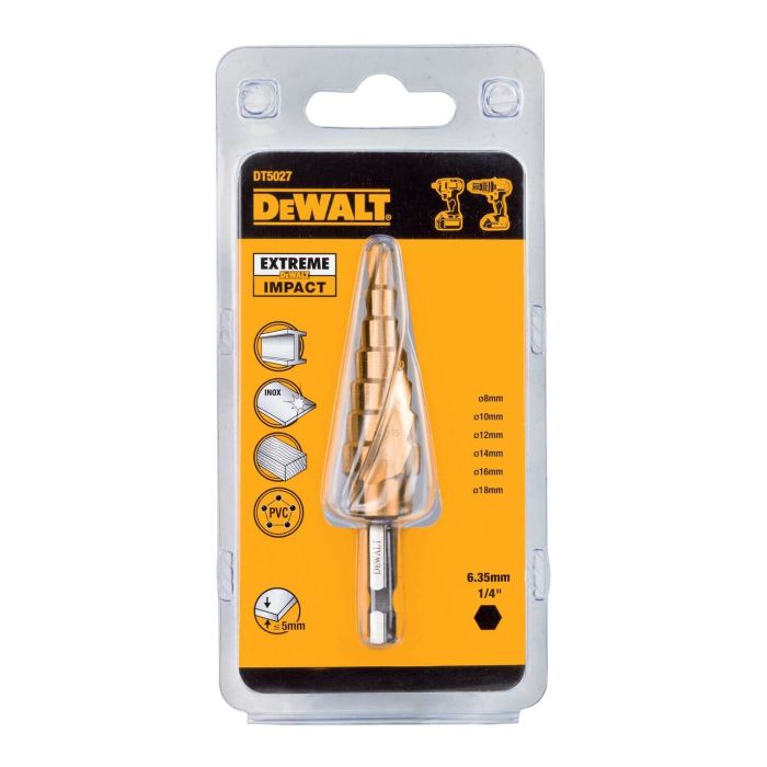 Свердло по металу EXTREME IMPACT, ступеневе DeWALT DT5027