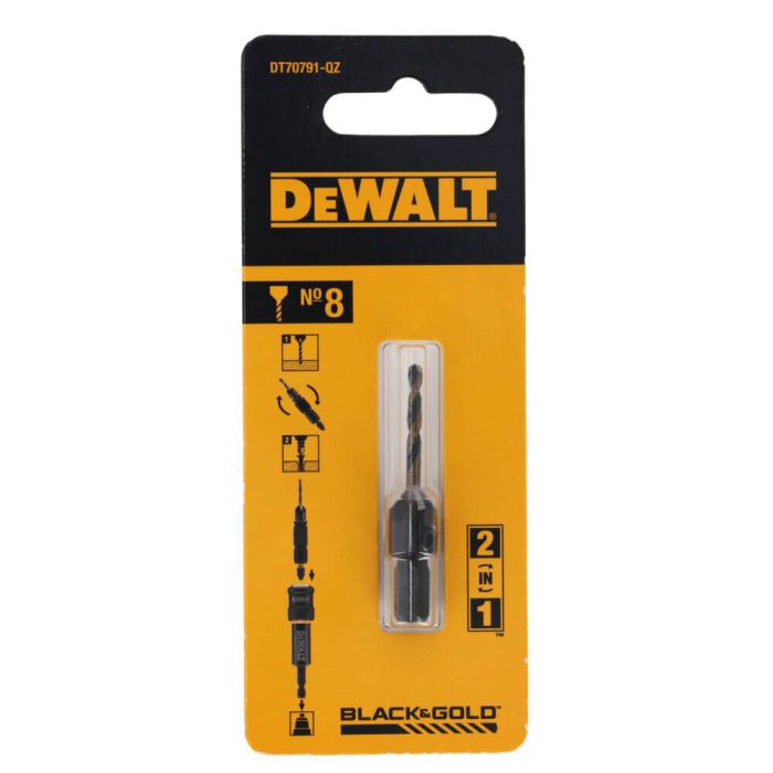 Свердло пілотне з зенкером FLIP&DRIVE №8 DeWALT DT70791