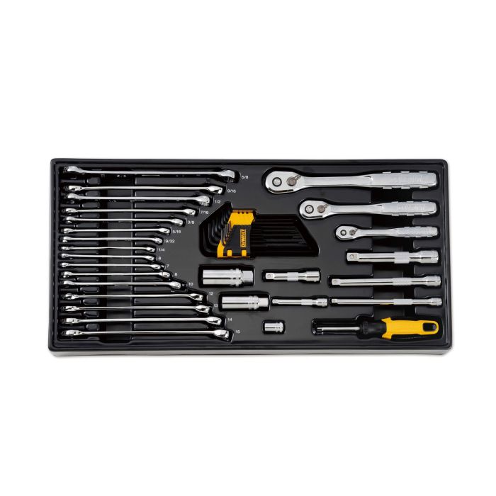 Набір головок, біт, шестигранних ключів 1/4, 3/8, 1/2, 341 предмет DeWALT DWMT45341-1