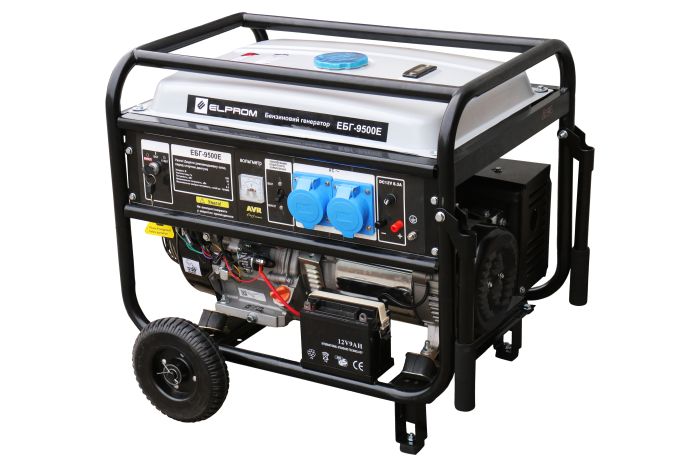 Генератор бензин/газ Елпром ЕБГ-9500Е/3 мідна обмотка
