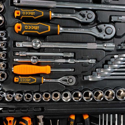 Набір інструментів універсальний 142 предмети INGCO INDUSTRIAL