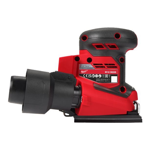 Шлифмашина вибрационная аккумуляторная MILWAUKEE M18 BQSS-0 (каркас)