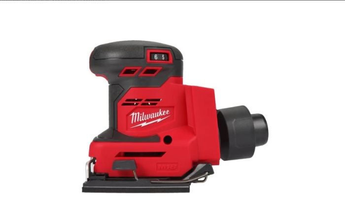 Шлифмашина вибрационная аккумуляторная MILWAUKEE M18 BQSS-0 (каркас)