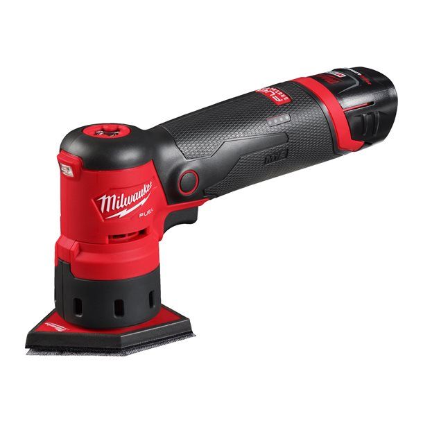 Шлифмашина вибрационная аккумуляторная бесщёточная MILWAUKEE M12 FDSS-422X (ЗУ+2акк.+HDкейс)