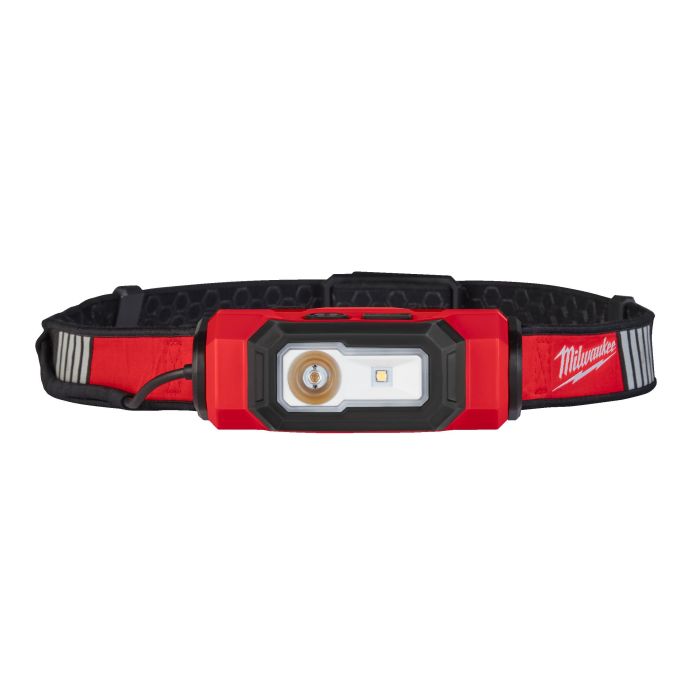 Фонарь светодиодный аккумуляторный налобный (зарядка через USB) MILWAUKEE L4 HL-VIS-301