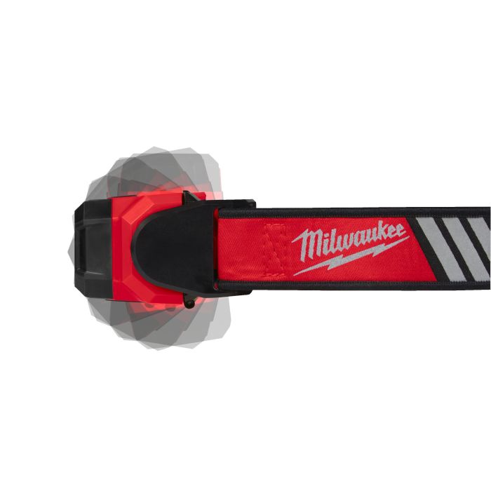 Фонарь светодиодный аккумуляторный налобный (зарядка через USB) MILWAUKEE L4 HL-VIS-301