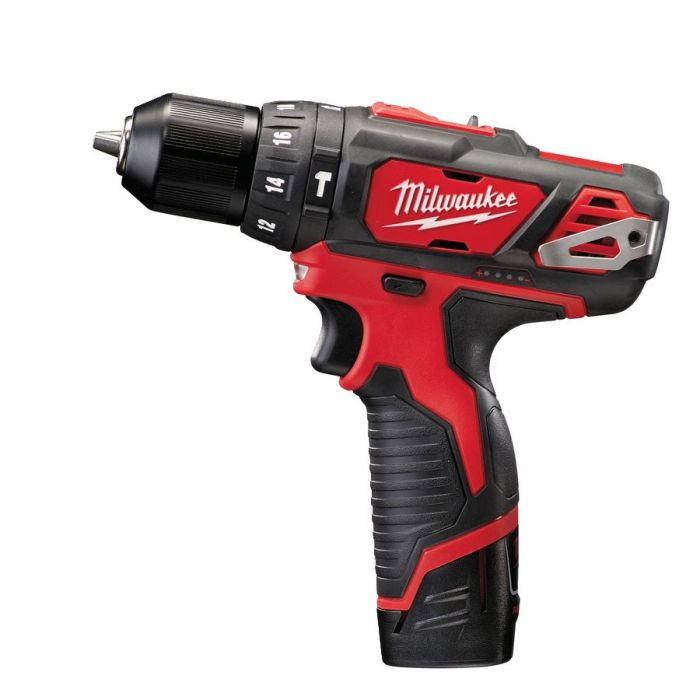 Дрель-шуруповёрт аккумуляторная ударная MILWAUKEE M12 BPD-402C (30Нм)(ЗУ+2ак.Х4Ач+кейс)