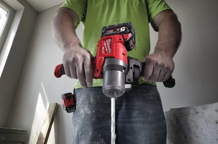 Миксер аккумуляторный бесщеточный MILWAUKEE M18 FPM-0X (каркас+HDкейс)