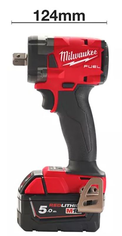 Гайковерт аккумуляторный бесщеточный MILWAUKEE 1/2" (339 Нм) M18 FIW2P12-502X, с пином (ЗУ+2Х5Ач)