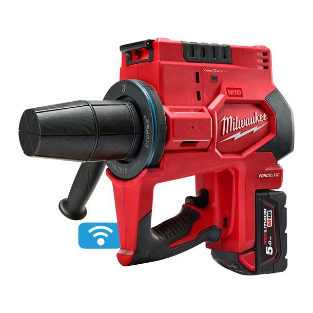 Инструмент расширительный аккумуляторный UPONOR Q&E, MILWAUKEE M18 ONEBLPXPL-502C (ЗП+2ак.Х5Ач,кейс)