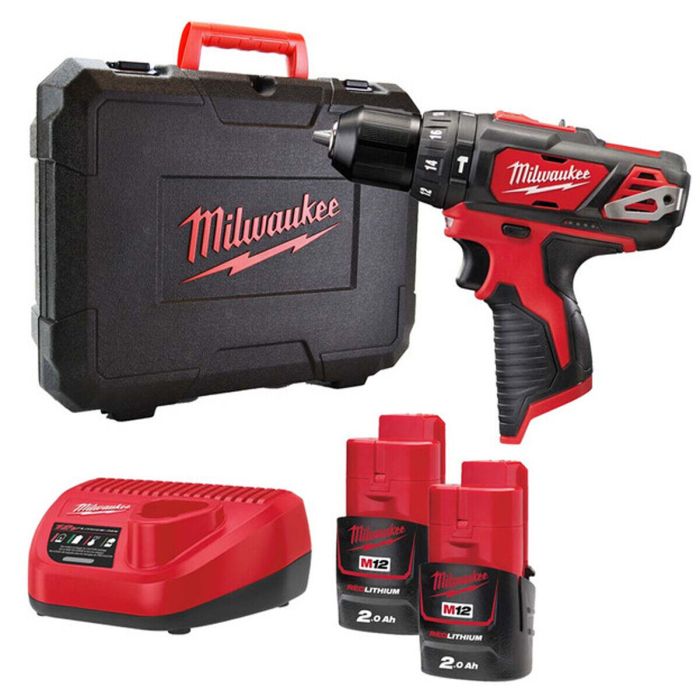 Дрель-шуруповёрт аккумуляторная MILWAUKEE M12 BDD-202C (30 Нм) (замена на 4933499686)