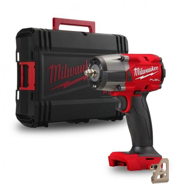 Гайковерт аккумуляторный бесщёточный MILWAUKEE 1/2" (881 Нм) M18 FMTIW2F12-0Х, с кольцом (каркас)