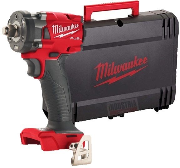 Гайковерт аккумуляторный бесщеточный MILWAUKEE 1/2" (339Нм) M18 FIW2F12-0X, с кольцом (каркас+кейс)