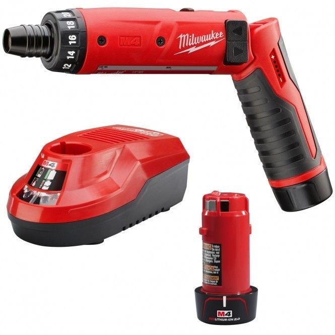 Аккумуляторная отвертка MILWAUKEE M4 D-202B крут. мом. 5 Нм
