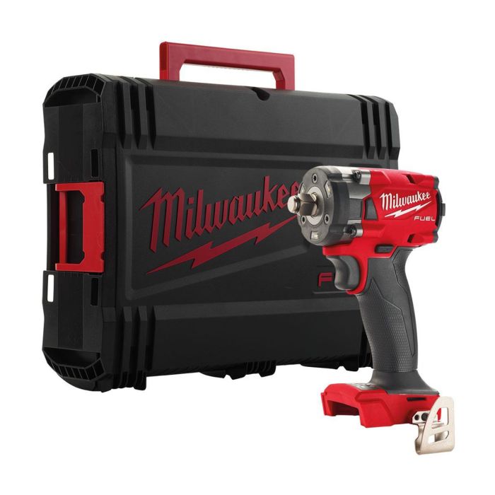 Гайковерт аккумуляторный бесщеточный MILWAUKEE 1/2" (339Нм) M18 FIW2F12-0X, с кольцом (каркас+кейс)