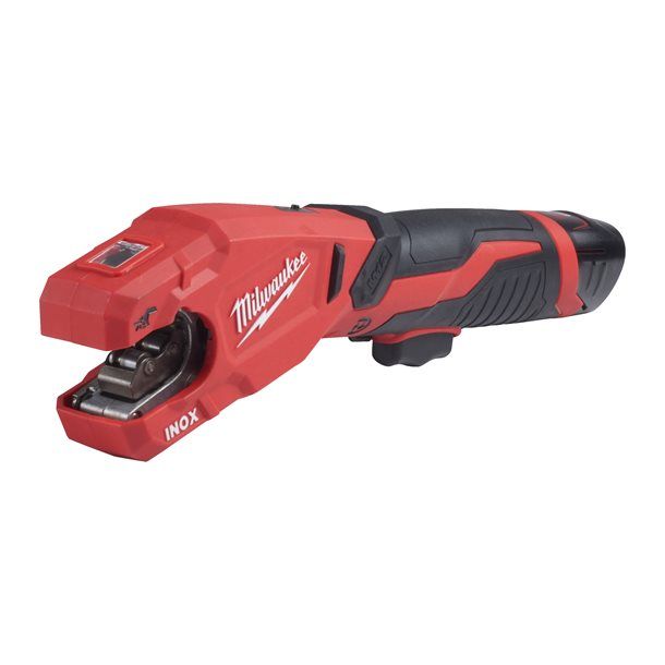 Труборез аккумуляторный по нержавеющей стали MILWAUKEE M12 PCSS-202C (ЗУ+2акк.Х2Ач+кейс)