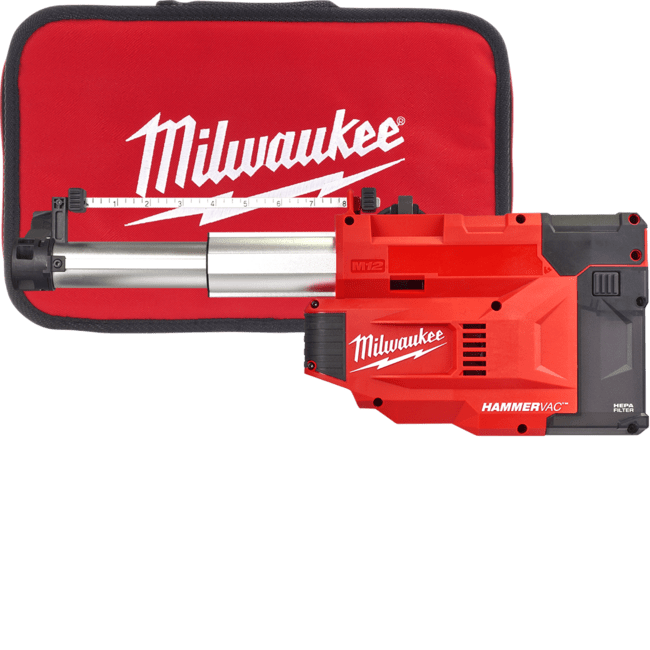 Система пылеудаления аккумуляторная MILWAUKEE M12 UDEL-0B (L-класс)(каркас+сумка)