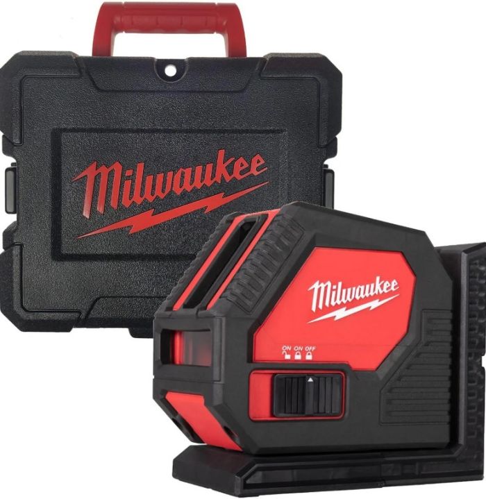 Нивелир лазерный аккумуляторный на батарейках AA MILWAUKEE CLL-C (зелёный луч)