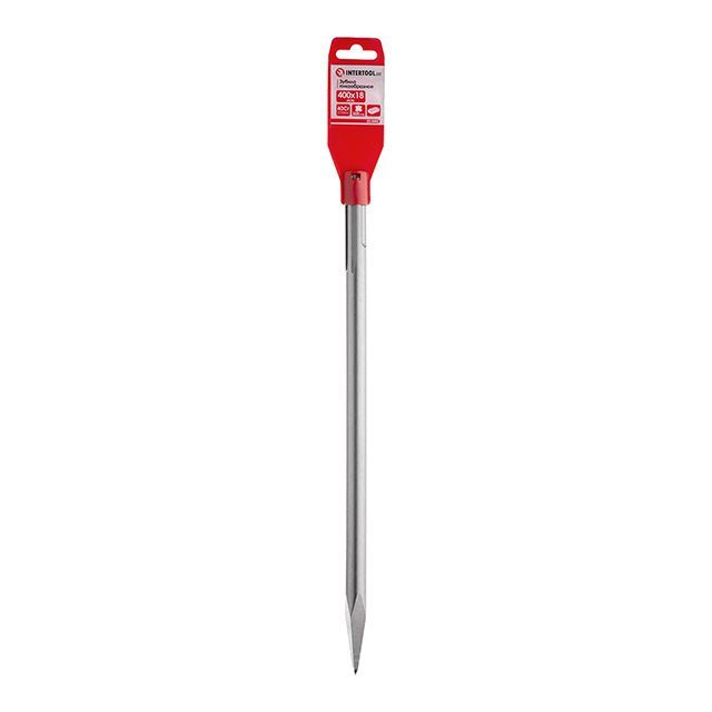 Зубило пикообразное SDS-MAX 18х400 мм INTERTOOL SD-0445
