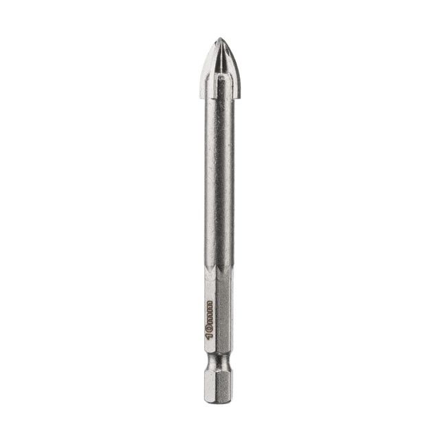 Сверло по стеклу и керамике 10 мм, HEX 1/4" INTERTOOL SD-0290