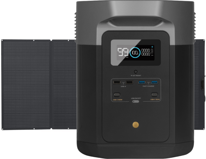 Комплект EcoFlow DELTA Max (2000) + 400W Solar Panel