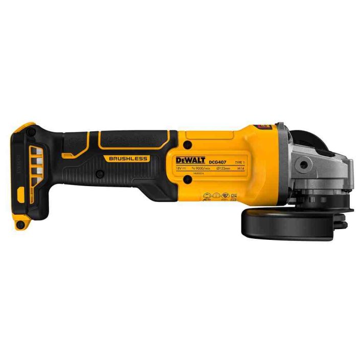 Шліфмашина кутова - болгарка акумуляторна безщіткова DeWALT DCG407N