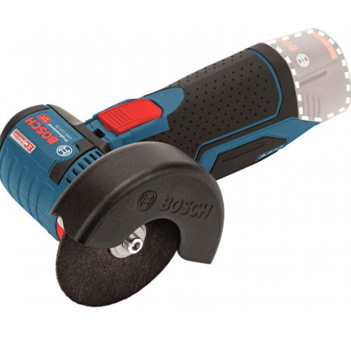 Акумуляторна кутова шліфмашина Bosch GWS 12V-76 Professional, без акб, з 3 відрізними дисками в картоні