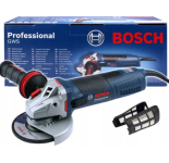 Кутова шліфмашина Bosch GWS 19-125 CI Professional, з пиловим фільтром