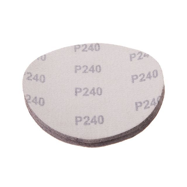 Круг наждачный самоклеющийся 125 мм, бумага класс E, К240, 10 ед. INTERTOOL BT-0566