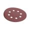 Круг наждачный самоклеющийся 125 мм с отверстиями, бумага класс С, К320, 5 ед. INTERTOOL BT-0592