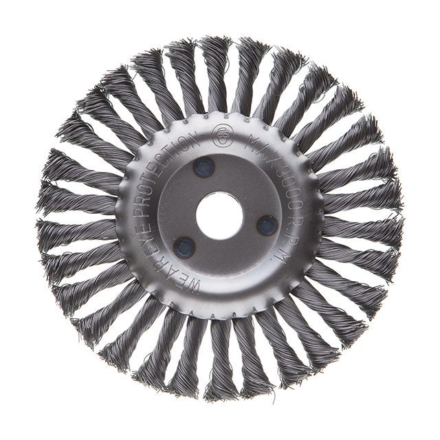 Щетка кольцевая 180*22.2 мм (пучки витой проволоки) INTERTOOL BT-7180