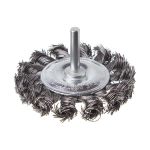 Щетка кольцевая 75 мм для дрели, 1/4" (пучки витой проволоки) INTERTOOL BT-8075