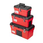 Комплект ящиків для інструменту з металевими замками, 3 од. 13" / 16,5" / 19" INTERTOOL BX-0006