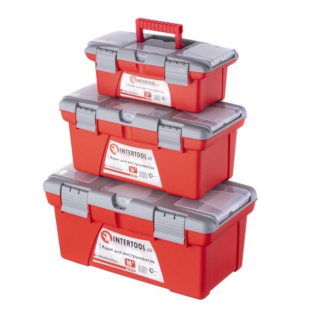 Комплект ящиков для инструментов 3шт INTERTOOL BX-0403