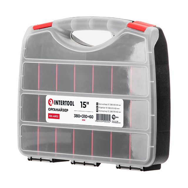Органайзер 15" 380*310*60мм INTERTOOL BX-4002