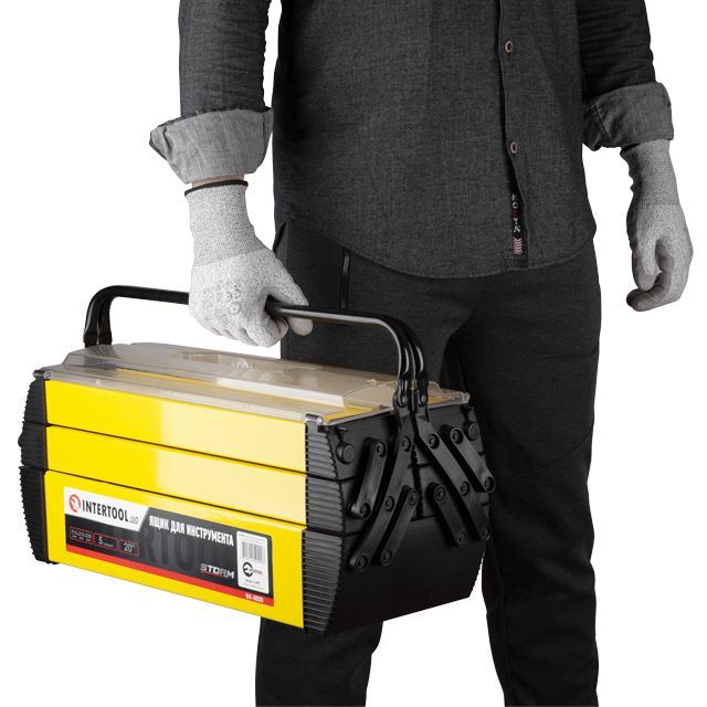 Ящик для инструмента 20", 5 секций, 515*210*230 мм INTERTOOL BX-5020