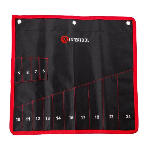 Чехол для гаечных ключей, 14 карманов INTERTOOL BX-9009