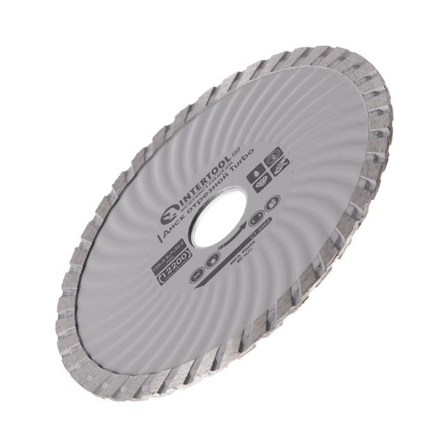 Диск отрезной Turbo 125 мм, алмазный 16-18% INTERTOOL CT-2002