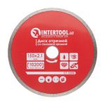 Диск отрезной со сплошной кромкой 150 мм, алмазный 22-24% INTERTOOL CT-3008