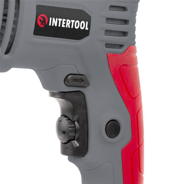 Дрель ударная 600 Вт, 0-3000 об/мин, 1.5-13мм, реверс INTERTOOL DT-0109