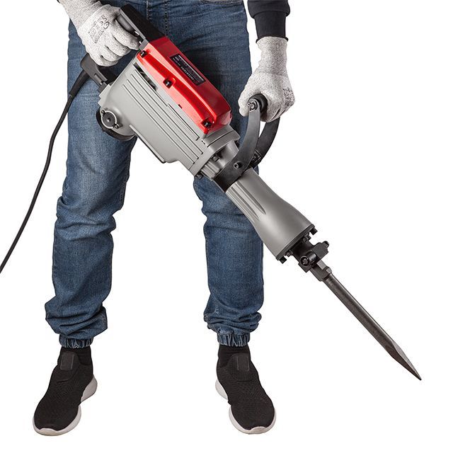 Молоток отбойный SDS Hex 1050 Вт, 1400 удар/мин, 42 Дж, металлический кейс INTERTOOL DT-0198