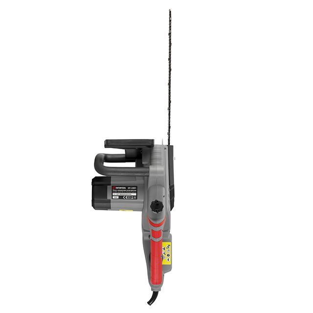 Пила цепная электрическая 2400 Вт, шина 40 см, боковой двигатель INTERTOOL DT-2201