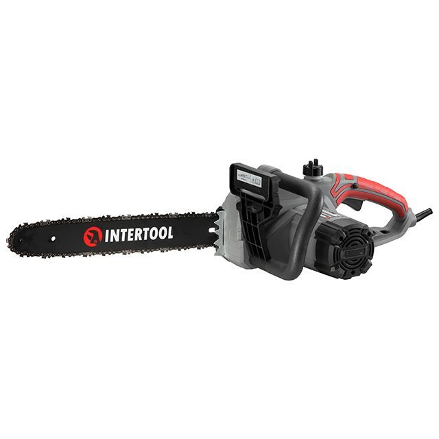Пила цепная электрическая 2400 Вт, шина 40 см, боковой двигатель INTERTOOL DT-2201