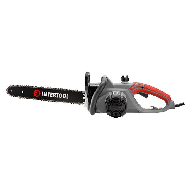Пила цепная электрическая 2400 Вт, шина 40 см, боковой двигатель INTERTOOL DT-2201