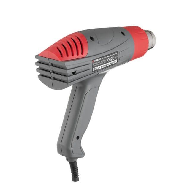 Фен технический 2000 Вт, 400-600°С, 300-500 л/мин, 2 режима INTERTOOL DT-2416