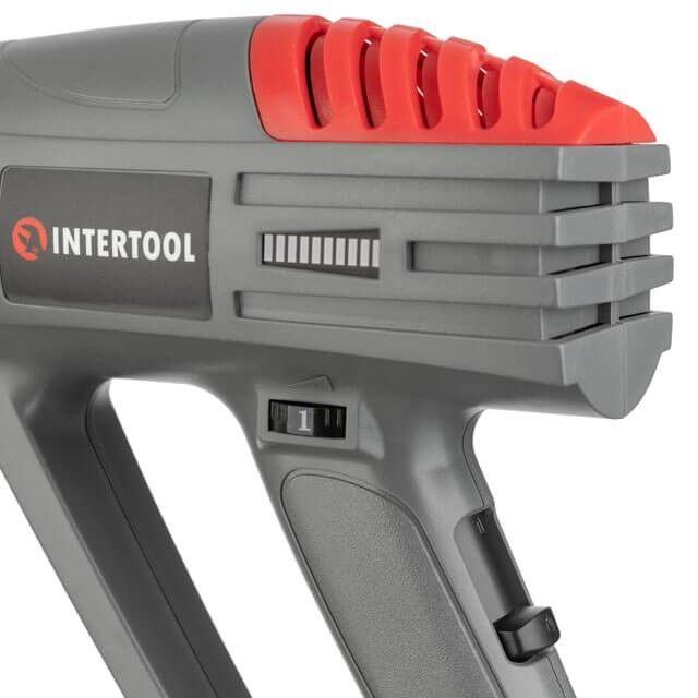Фен технический 2000 Вт, 60-600°C, 300-500 л/мин, 3 режима INTERTOOL DT-2420