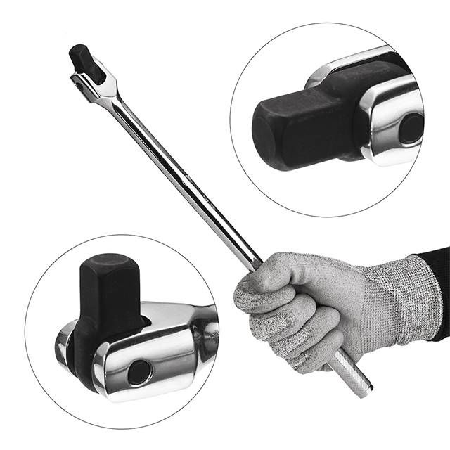 Вороток с шарниром STORM 1/2", 375 мм, Cr-V INTERTOOL ET-1033